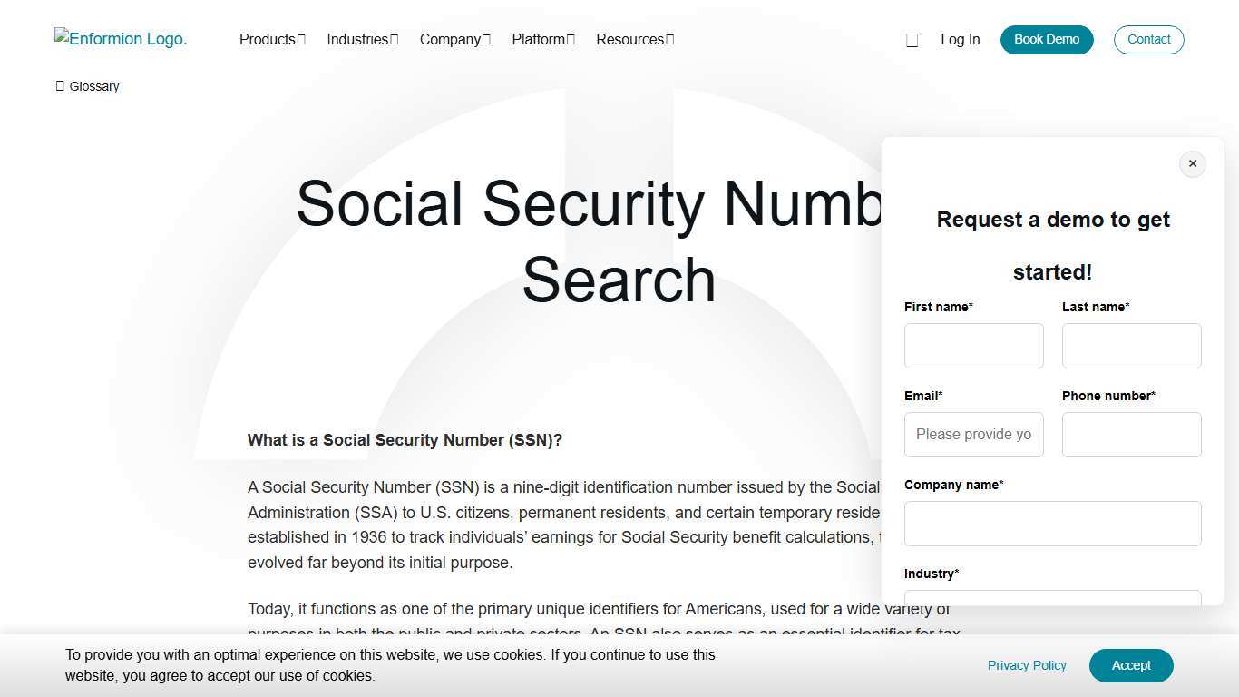 Social Security Number Search - Enformion