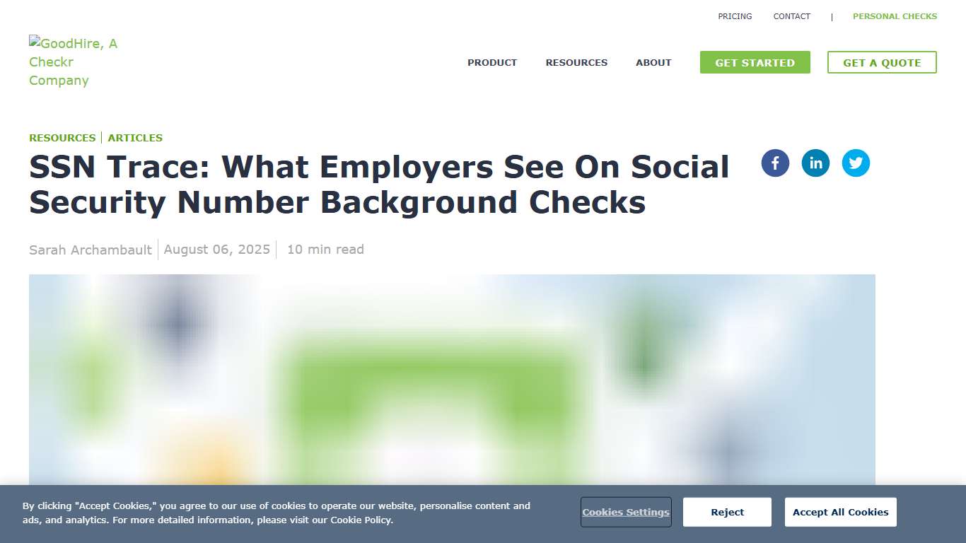 SSN Trace: What It Shows On Background Checks GoodHire