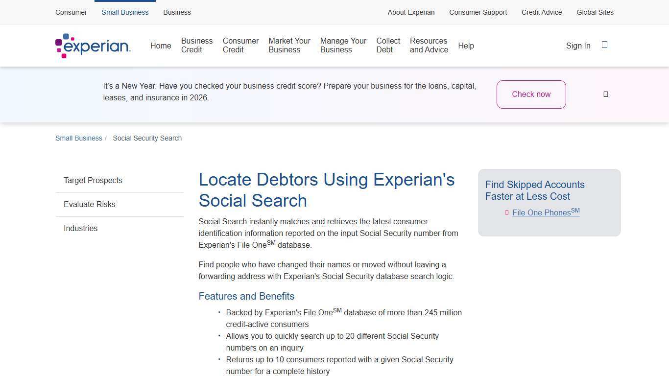 Social Security Number Search for Businesses - Find Someone By Social Security Number - SSN Trace From Experian